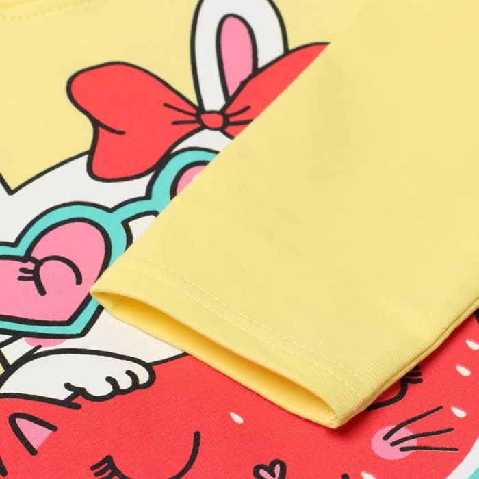 Худи для девочки, рост 92 см, жёлтая