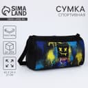 Сумка детская спортивная «Маска», 40×21×24 см, чёрная