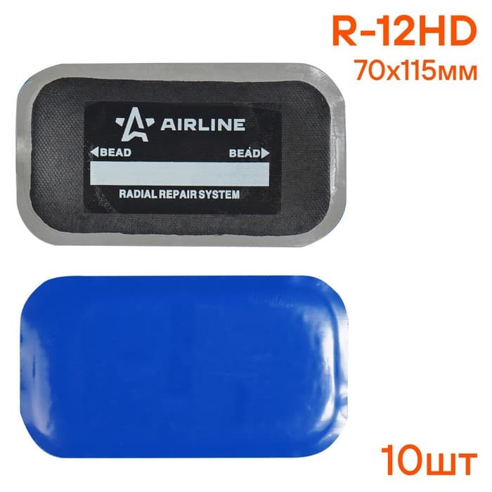 Пластырь кордовый Airline, радиальный R=12HD, 70×115 мм
