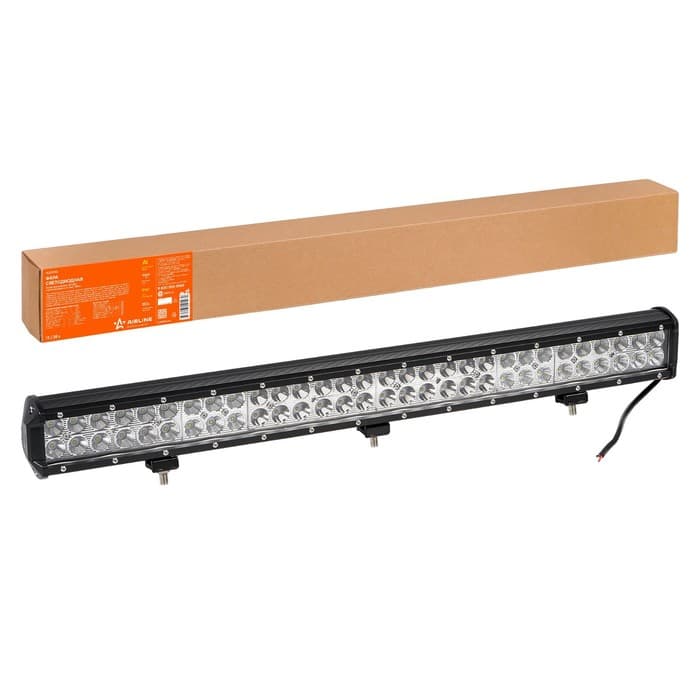 Фара светодиодная двухрядная Airline, 60 LED, комбинированный свет, 180W, 710×78×65, 12/24V