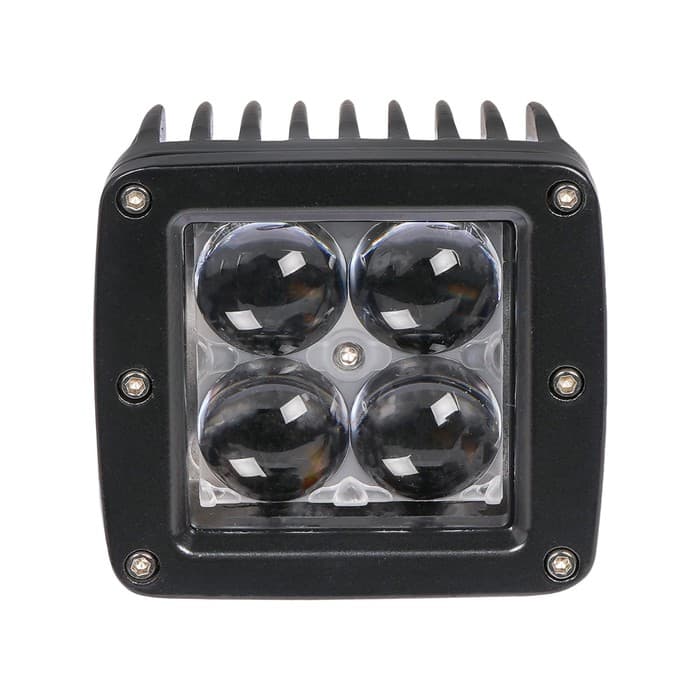 Фара светодиодная квадратная Airline, 4 LED, линза 4D, 12W, 82×75×75, 12/24V