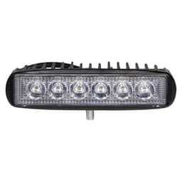 Фара светодиодная прямоугольная Airline, 6 LED, направленный свет, 18W, 157×42×40, 12/24V