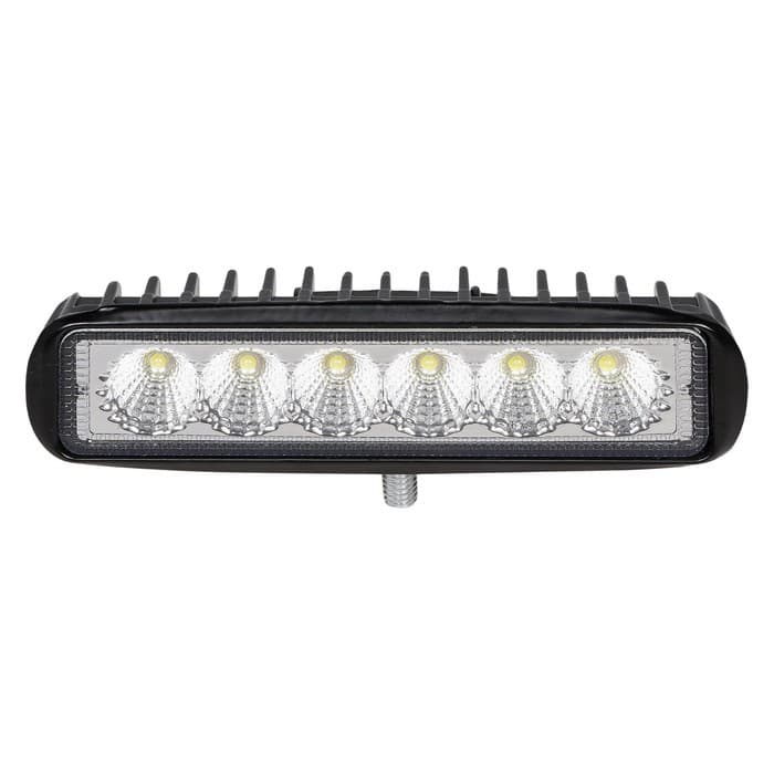 Фара светодиодная прямоугольная Airline, 6 LED, рассеянный свет, 18W, 157×42×40, 12/24V
