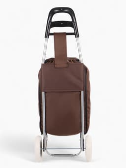 Сумка-тележка хозяйственная на шнуре, 28×18×94 см, коричневая