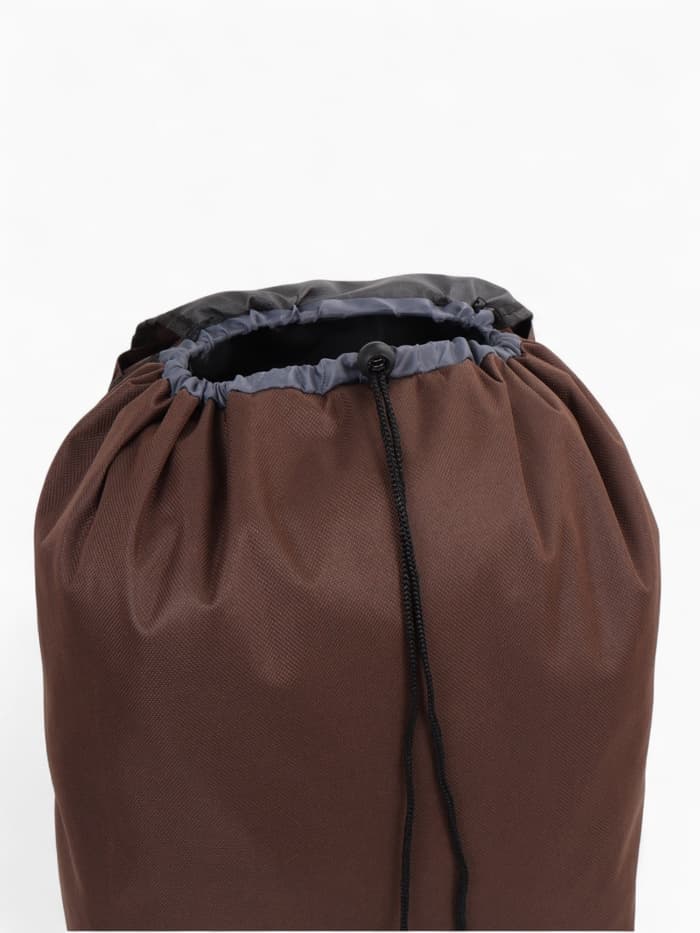 Сумка-тележка хозяйственная на шнуре, 28×18×94 см, коричневая