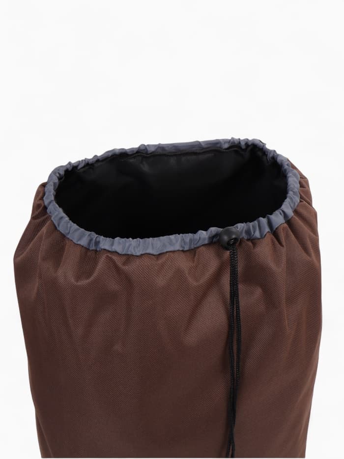 Сумка-тележка хозяйственная на шнуре, 28×18×94 см, коричневая