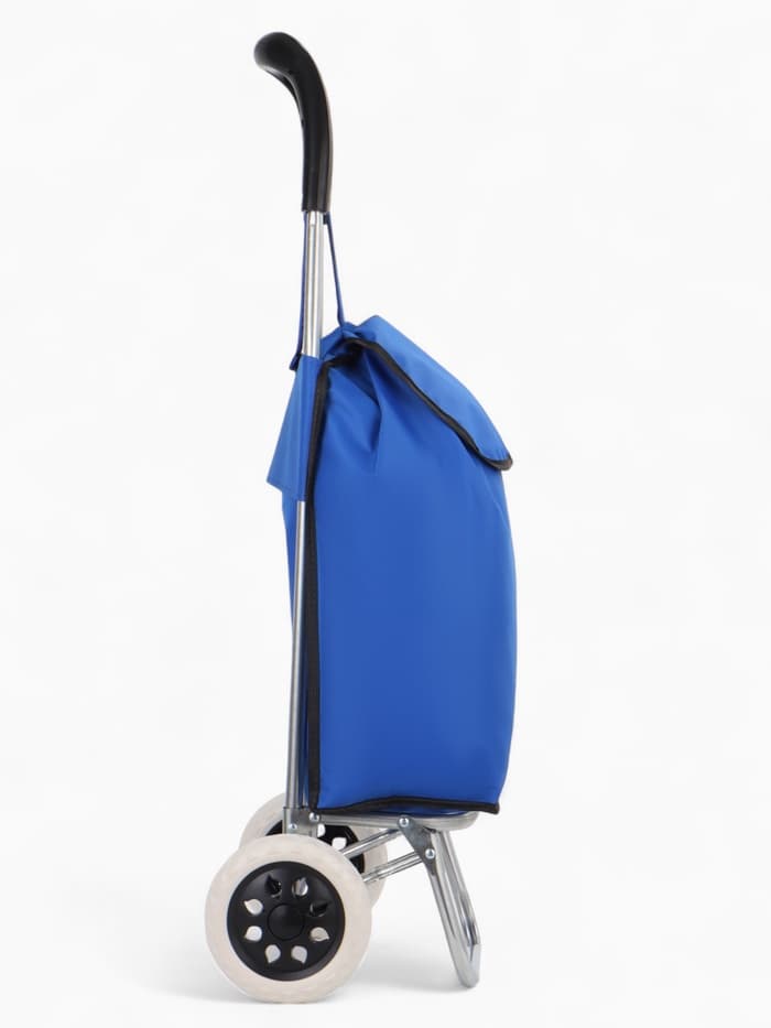 Сумка-тележка хозяйственная на шнуре, 28×18×94 см, васильковая