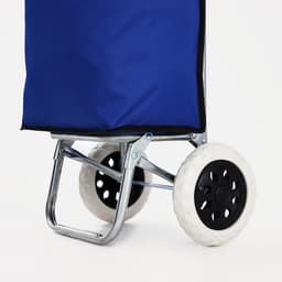 Сумка-тележка хозяйственная на шнуре, 28×18×94 см, васильковая