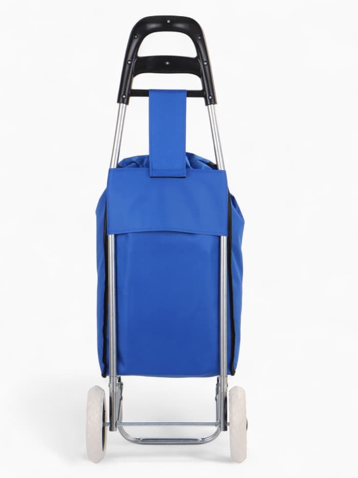 Сумка-тележка хозяйственная на шнуре, 28×18×94 см, васильковая