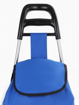 Сумка-тележка хозяйственная на шнуре, 28×18×94 см, васильковая