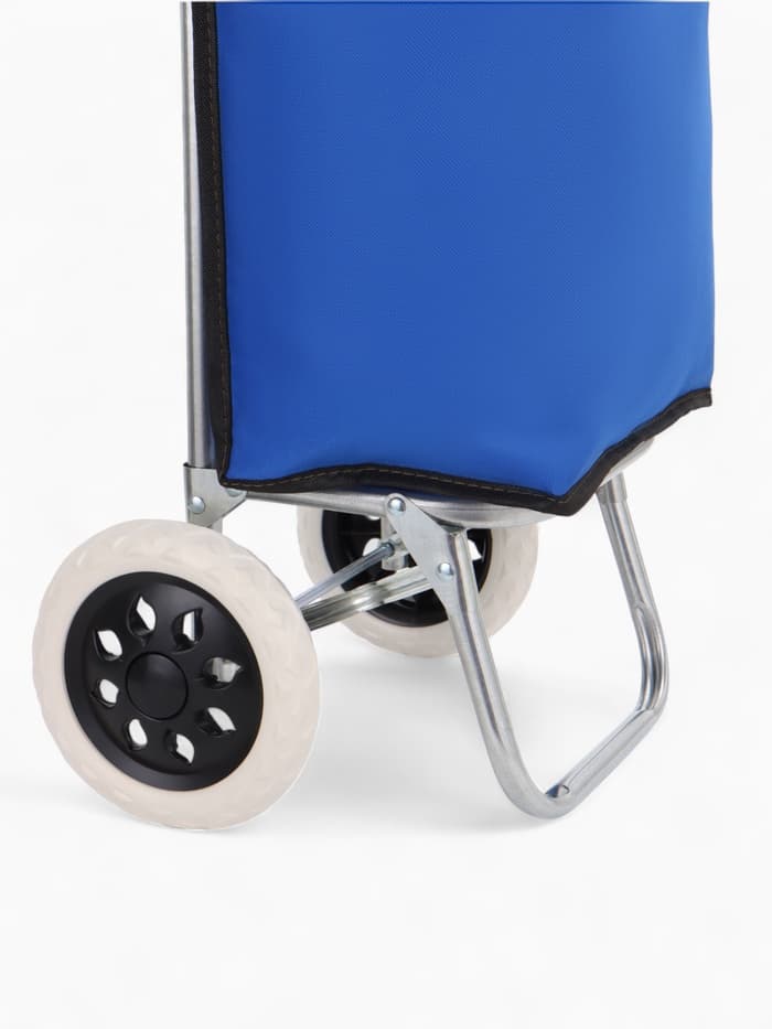 Сумка-тележка хозяйственная на шнуре, 28×18×94 см, васильковая