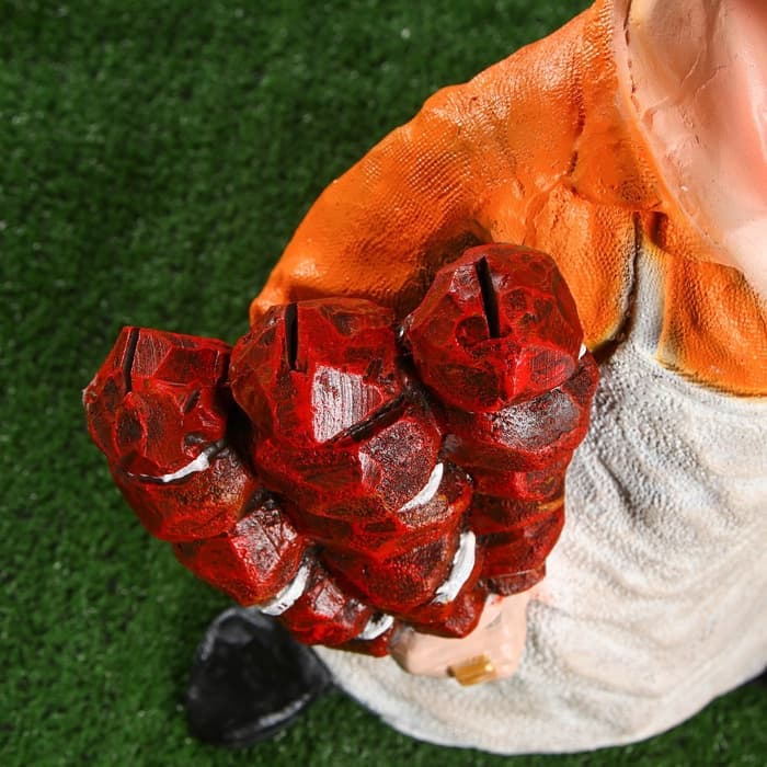 Садовая фигура - подставка для шампуров из полистоуна «Шашлычник», 44×20×55 см