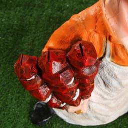 Садовая фигура - подставка для шампуров из полистоуна «Шашлычник», 44×20×55 см