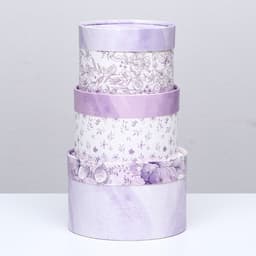 Набор шляпных коробок 3 в 1 «Сирень», 16×10.14×9.13×8.5 см