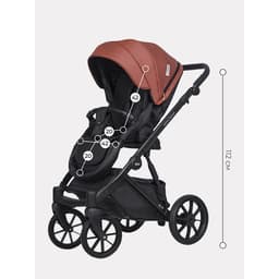 Коляска 2 в 1 Riko Montana Ecco, цвет maroon