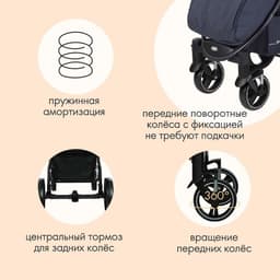 Коляска прогулочная детская Rant Basic Alpine, цвет зеленый