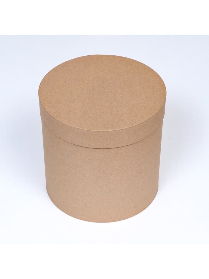 Коробка подарочная круглая, шляпная, крафт, 23×23 см