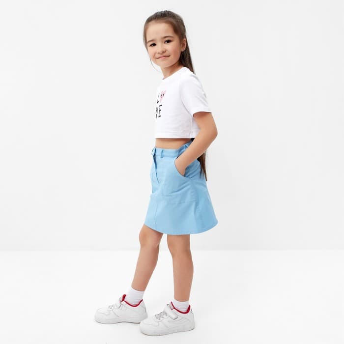 Юбка джинсовая KAFTAN, размер 30 (98-104 см), голубая