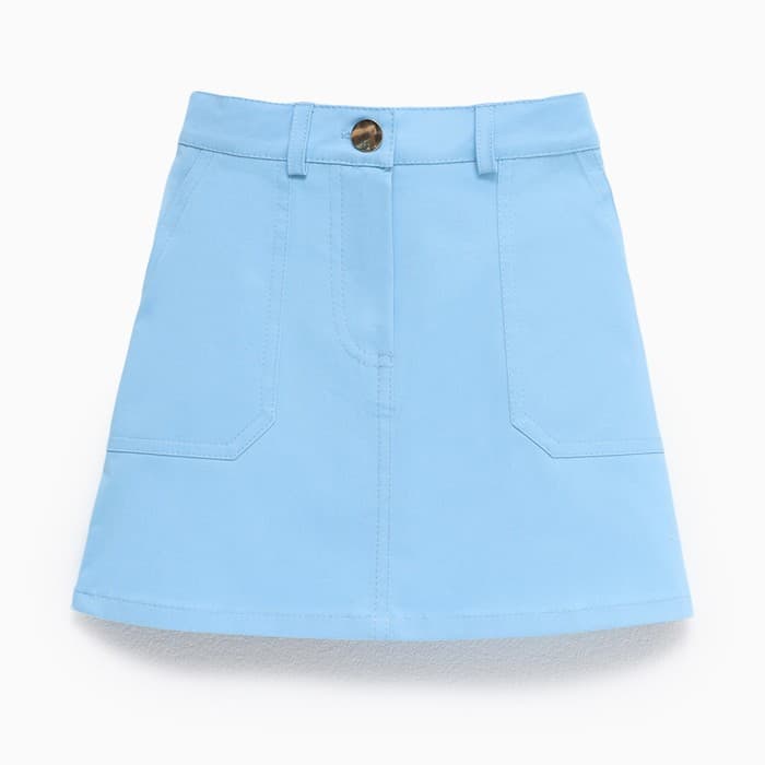 Юбка джинсовая KAFTAN, размер 30 (98-104 см), голубая