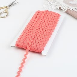 Тесьма отделочная «Вьюнчик», 10 мм, 25 ± 0,5 м, цвет коралловый №88