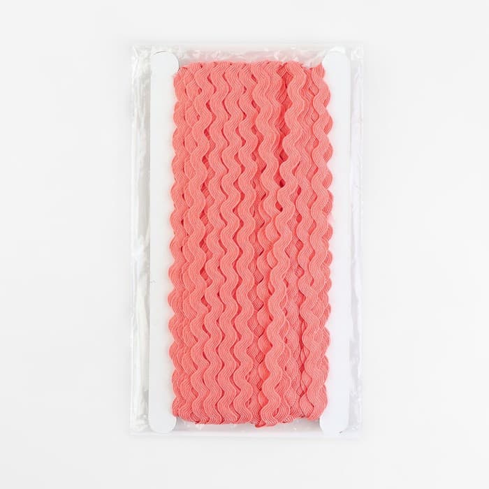 Тесьма отделочная «Вьюнчик», 10 мм, 25 ± 0,5 м, цвет коралловый №88