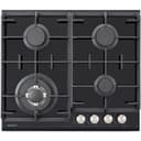 Варочная поверхность NORDFROST HM 6042 B, газовая, 4 конфорки, чёрный