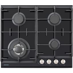 Варочная поверхность NORDFROST HM 6042 B, газовая, 4 конфорки, чёрный