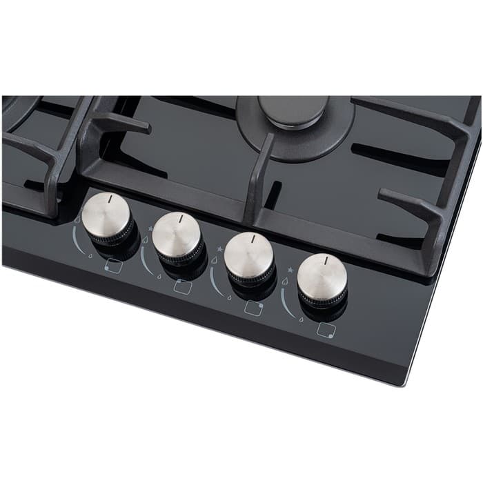 Варочная поверхность NORDFROST HM 6042 B, газовая, 4 конфорки, чёрный