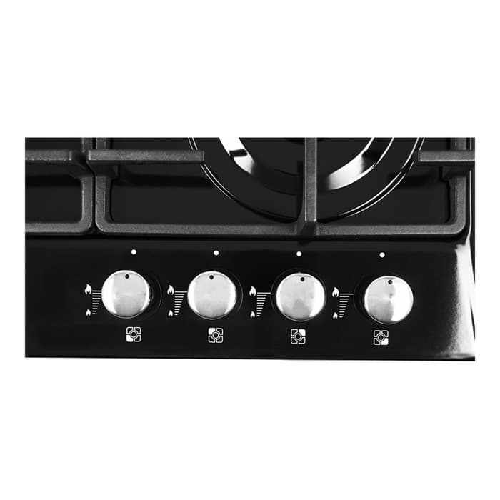 Варочная поверхность NORDFROST HS 6043 B, газовая, 4 конфорки, чёрный
