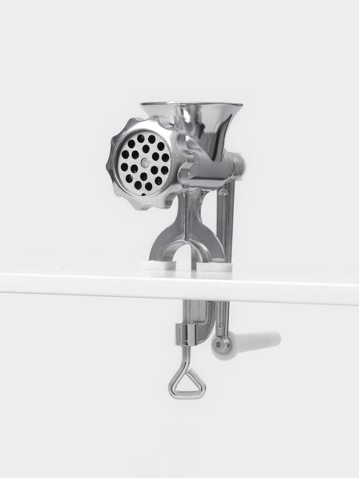 Мясорубка ручная «Советская», алюминий, 22.5×13.5 см, серебристая