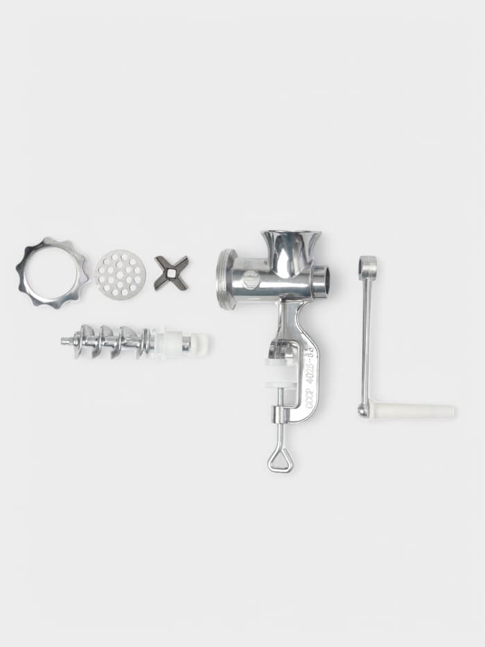 Мясорубка ручная «Советская», алюминий, 22.5×13.5 см, серебристая