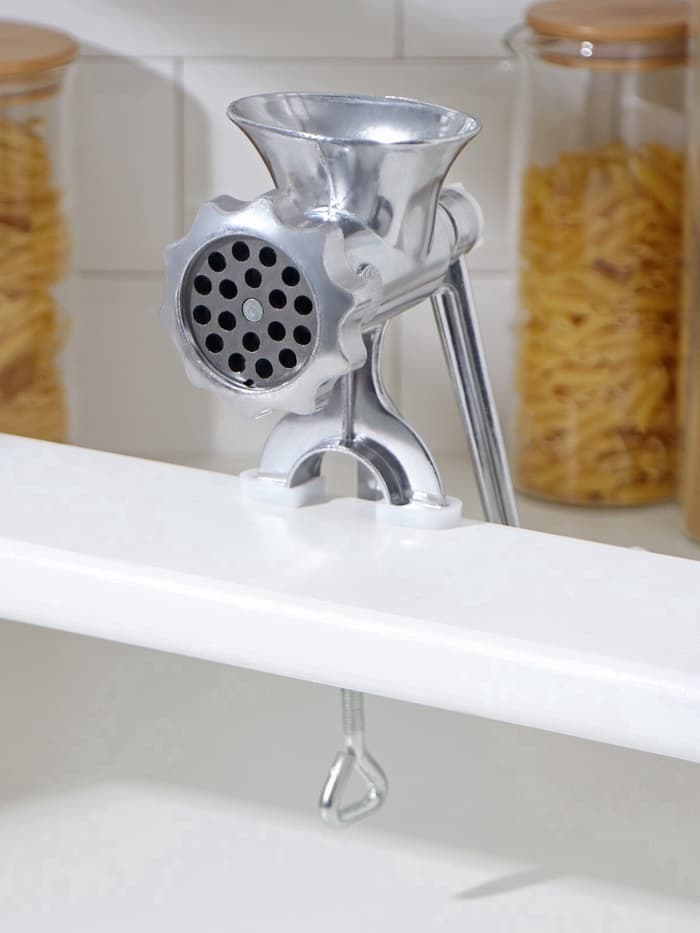 Мясорубка ручная «Советская», алюминий, 22.5×13.5 см, серебристая