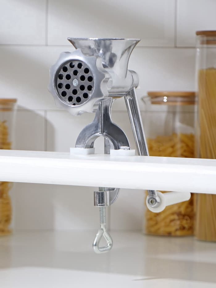 Мясорубка ручная «Советская», алюминий, 22.5×13.5 см, серебристая