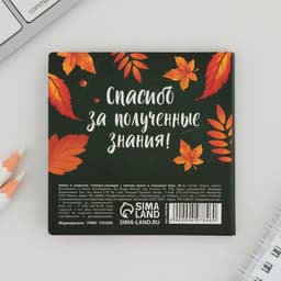 Набор в открытке «Дорогому Учителю», стикеры 4×20 листов, отрывной блок 30 листов