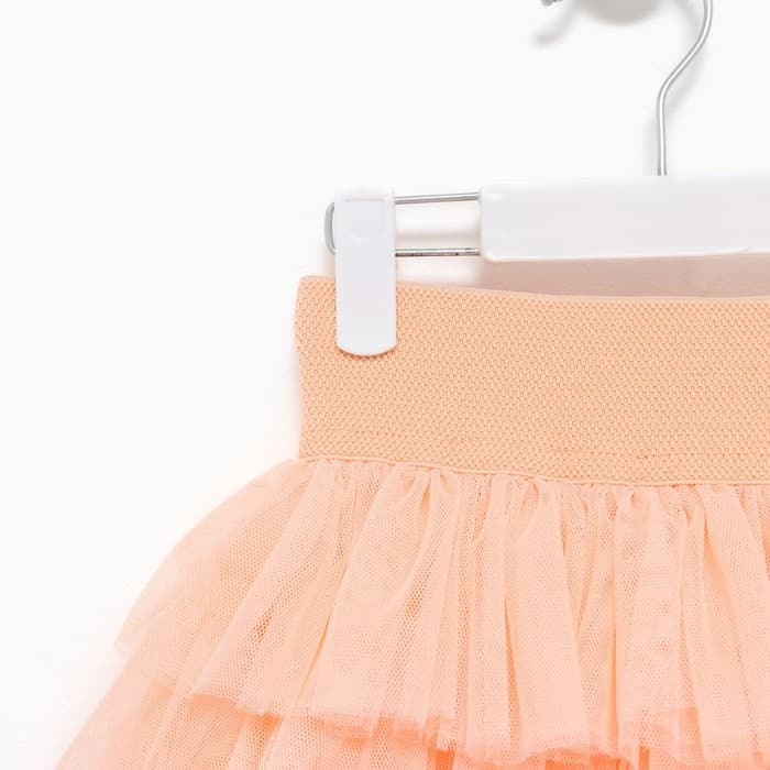 Юбка нарядная для девочки KAFTAN, персиковая, рост 86-92 см