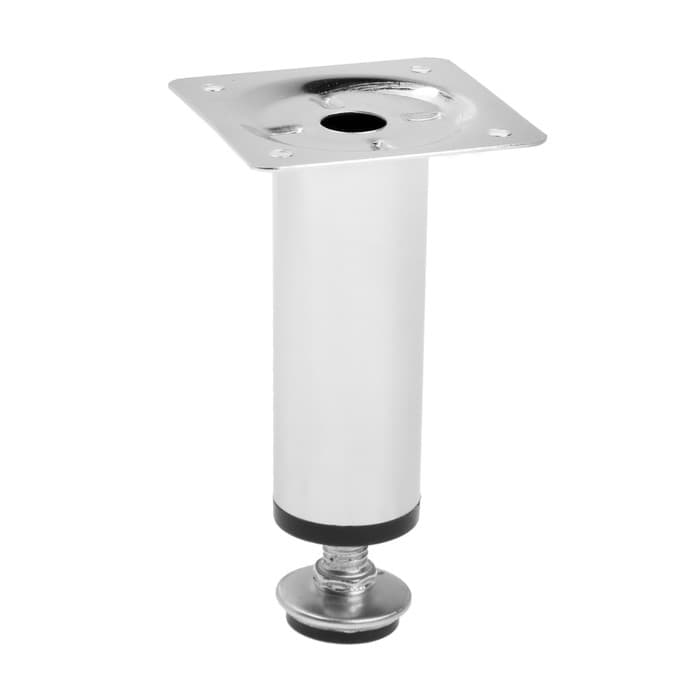 Опора круглая OKR=001CR ТУНДРА, d=30 мм, H=100 мм, цвет хром