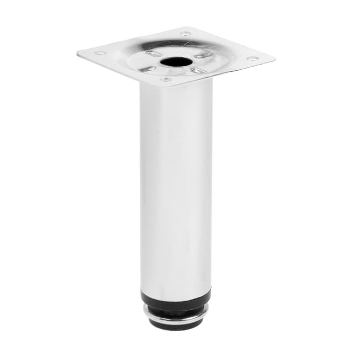 Опора круглая OKR=001CR ТУНДРА, d=30 мм, H=120 мм, цвет хром