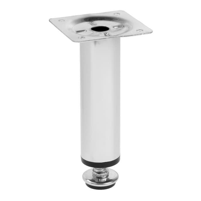 Опора круглая OKR=001CR ТУНДРА, d=30 мм, H=120 мм, цвет хром