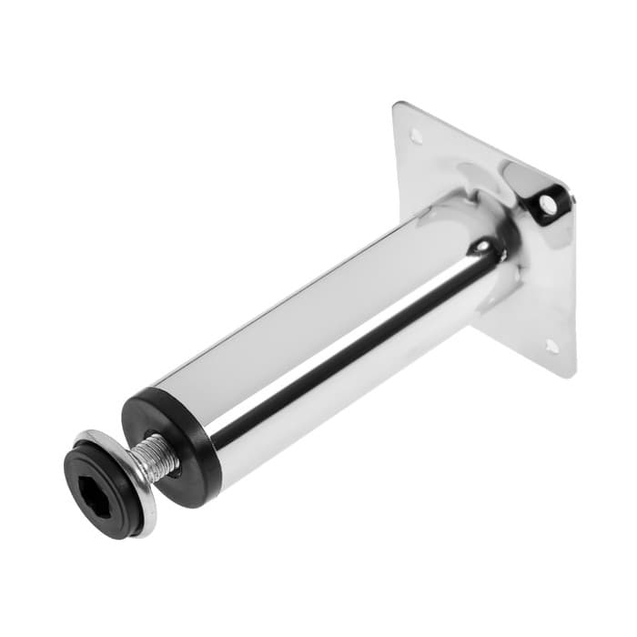 Опора круглая OKR=001CR ТУНДРА, d=30 мм, H=120 мм, цвет хром