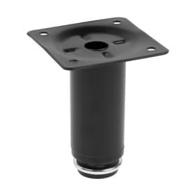 Опора круглая OKR=001BL ТУНДРА, d=30 мм, H=80 мм, чёрная