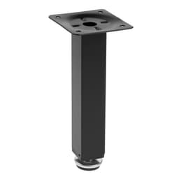 Опора квадратная OKV001BL ТУНДРА, d=25×25 мм, H=150 мм, чёрная