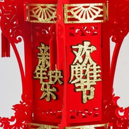 Подвеска новогодняя «Дворцовый фонарь - Дракон поздравляет с Новым годом», 36×36×75 см