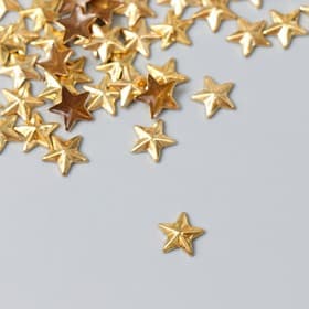Декор для творчества металл "Звезда" набор 60 шт 0,8х0,8 см