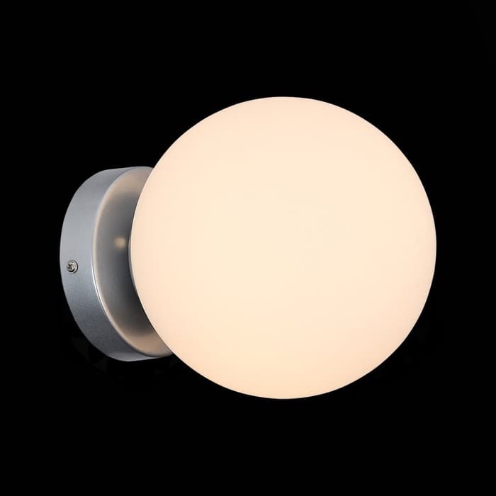 Светильник настенный Evoluce. SL717.501.01. Acini. 1х40 Вт, E27, 18х18х22 см, цвет серебристый