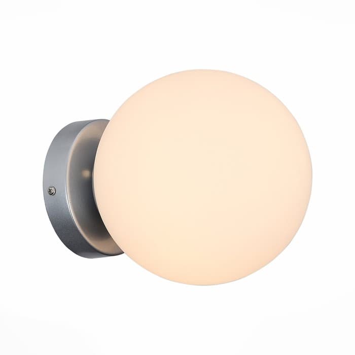 Светильник настенный Evoluce. SL717.501.01. Acini. 1х40 Вт, E27, 18х18х22 см, цвет серебристый