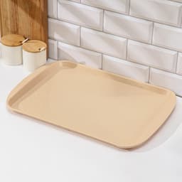 Поднос для подачи RESTOLA, 49.5×35 см, пластик, бежевый