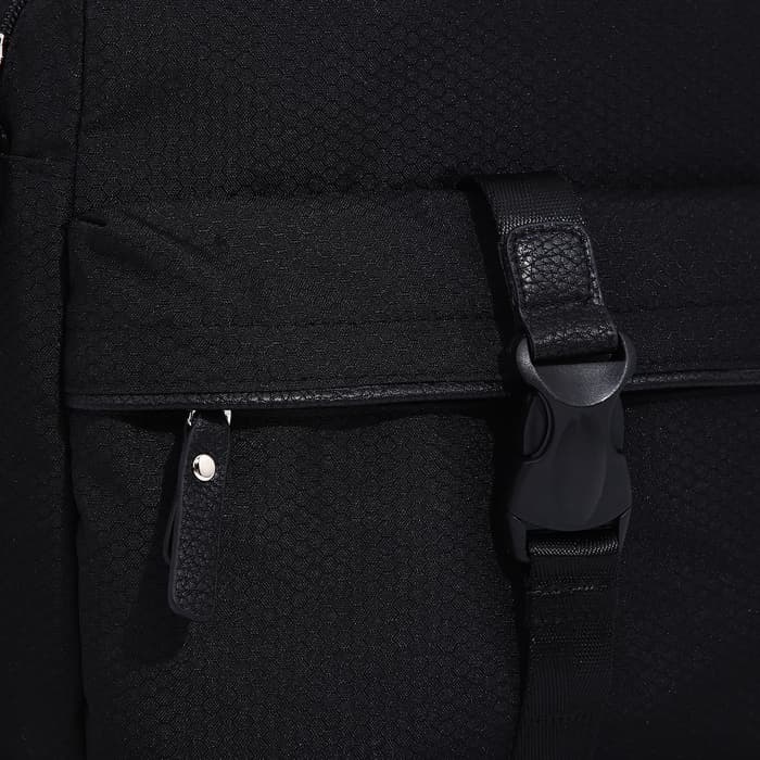 Сумка кросс-боди мужская TEXTURA, на молнии, 3 наружных кармана, 24×10×28 см, чёрная