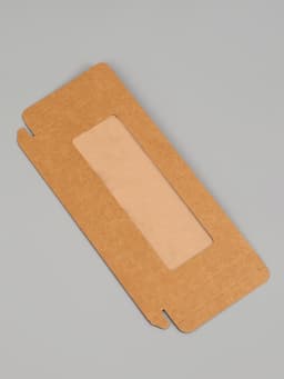 Коробка под плитку шоколада, крафт, с окном 17.1×8×1.4 см