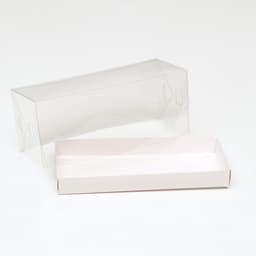 Коробка с прозрачной крышкой «под рулет» 30×12×12 см Кондитерская упаковка