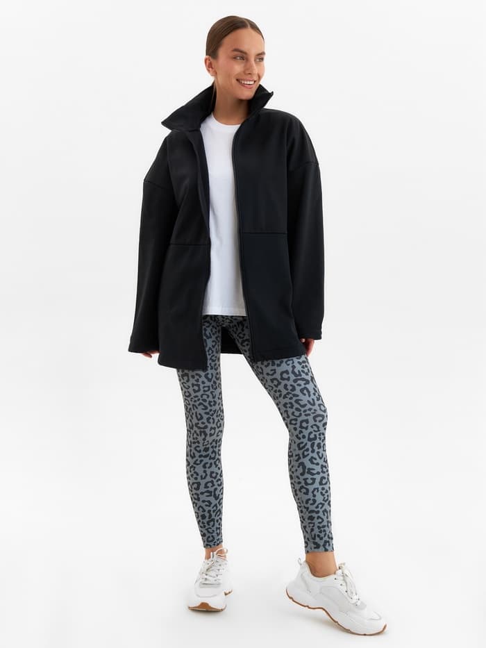 Жакет женский демисезонный MINAKU: Casual Collection, чёрный, размер 42-44